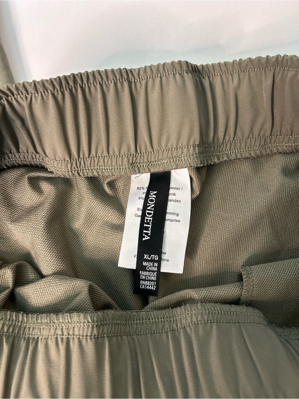 Mondetta Olive Green Cargo Joggers XL Performance Stretch Athleisure Pants - Picture 4 of 8